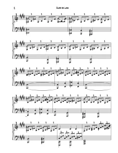 claro de luna armonía sonata Beethoven opus 27-2 moonlight primer movimiento