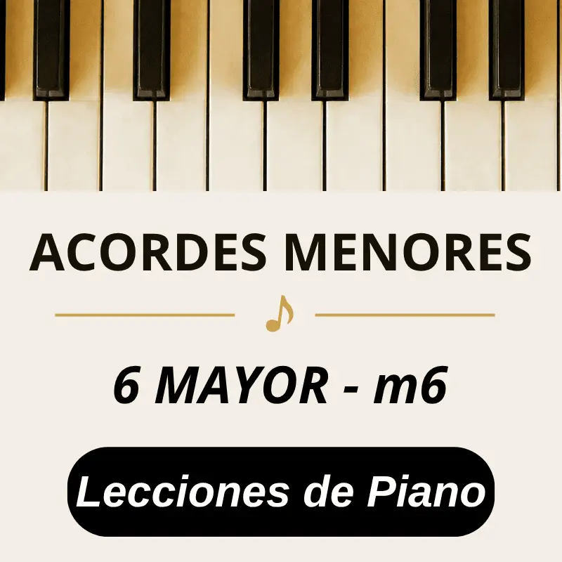 acordes menores con sexta mayor en piano