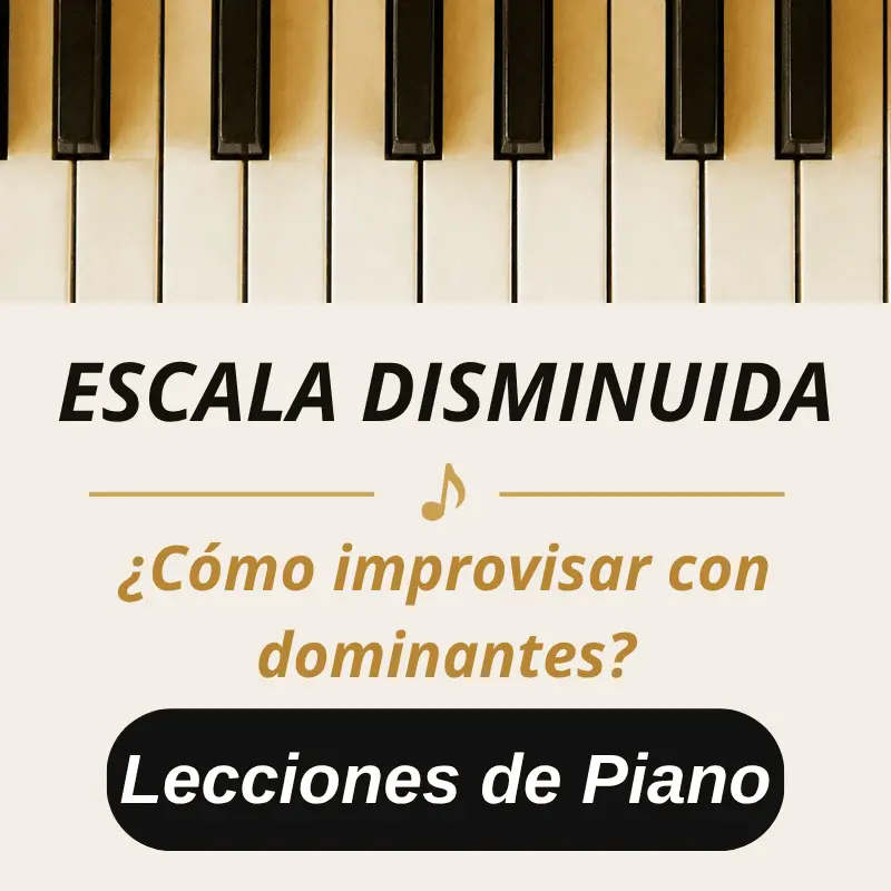escala disminuida piano
