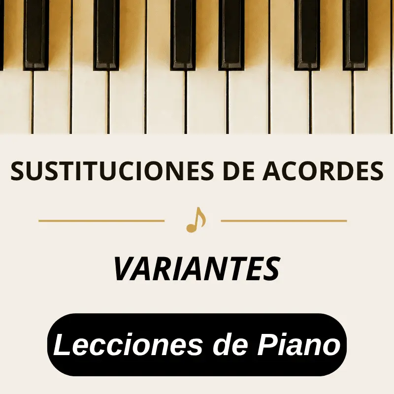sustituciones de acordes para variantes en piano