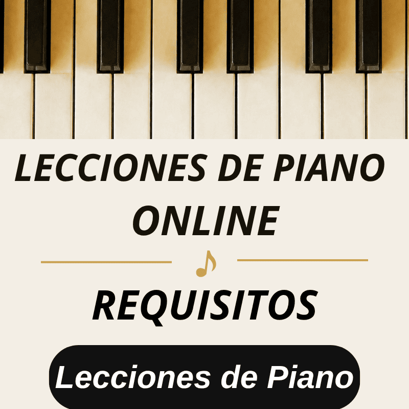 requisitos de lecciones de piano online